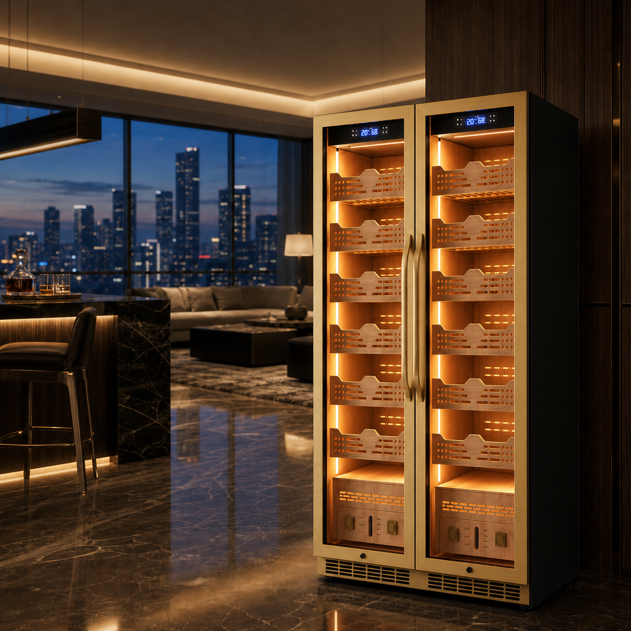 BX-680 Double Door Humidor