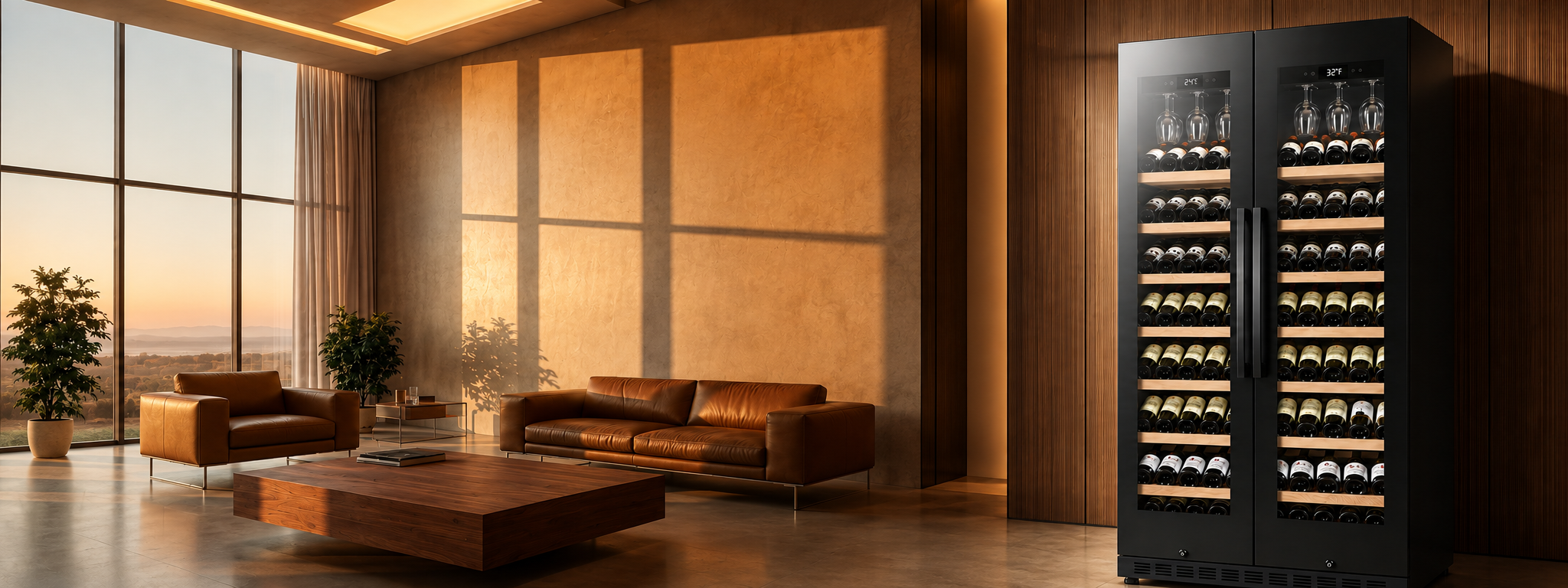 An ideal alternative to building a full-scale wine cellar.