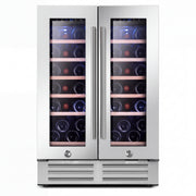 BALANS JC-110WD 40 bottle dual door wine refrigerator front view