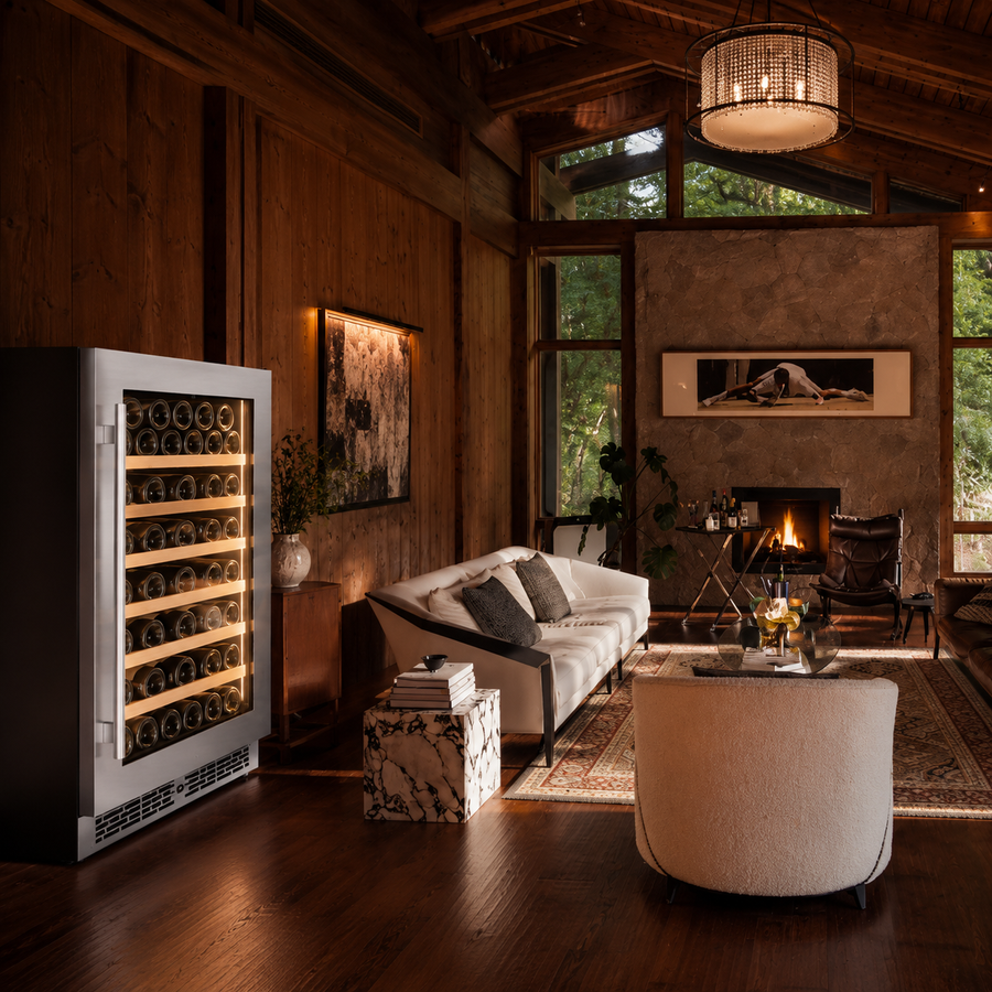 BALANS JC-140WS 45 Bottle Wine Cooler | Built-In Stainless Steel Compressor Wine Refrigerator