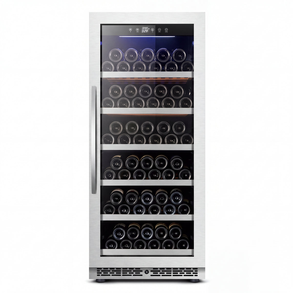 BALANS JC-345WS 380L built-in wine cooler with stainless steel finish and 68-bottle capacity