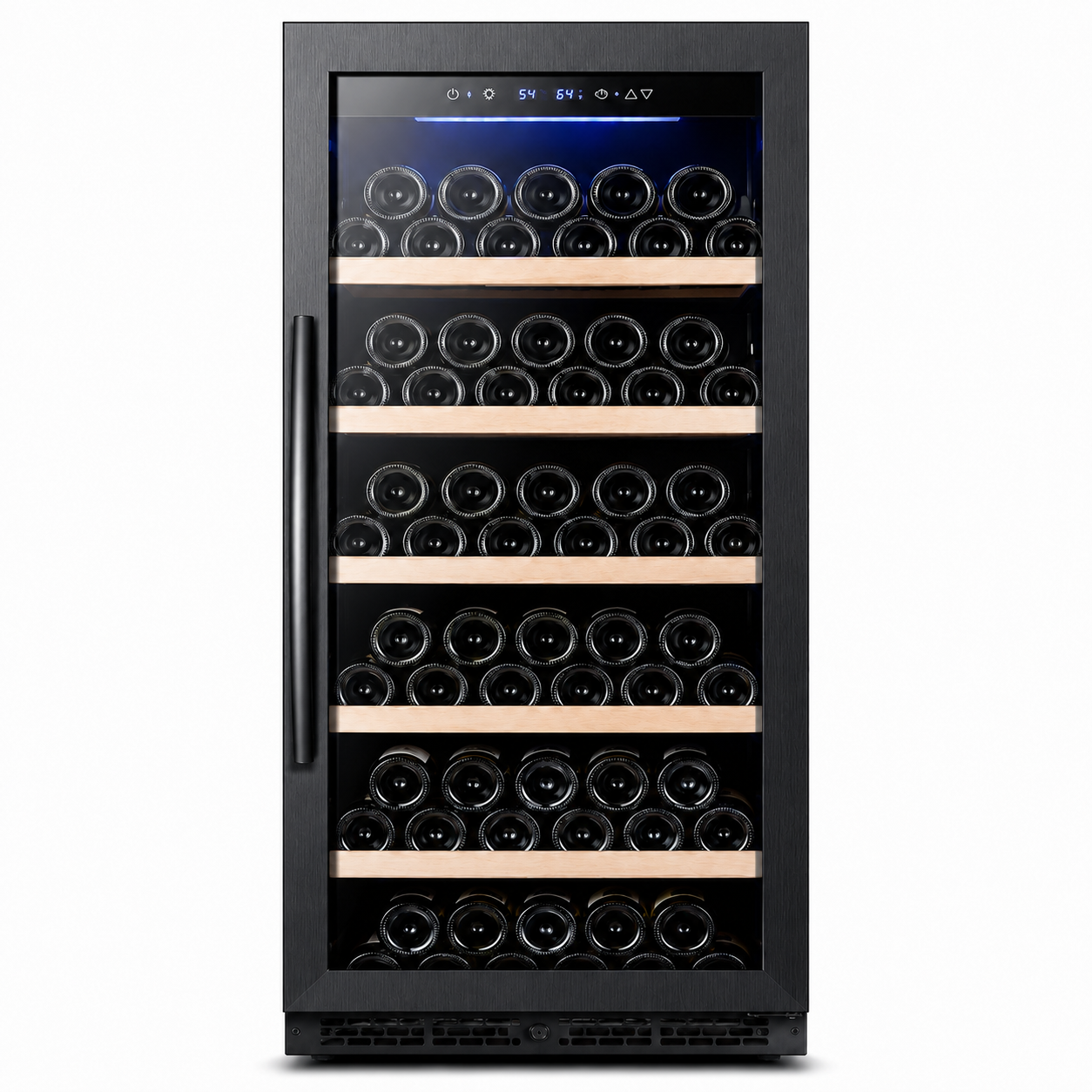 BALANS JC-345WS Stainless Steel Wine Cooler | 380L 68 Bottle Compressor Wine Refrigerator