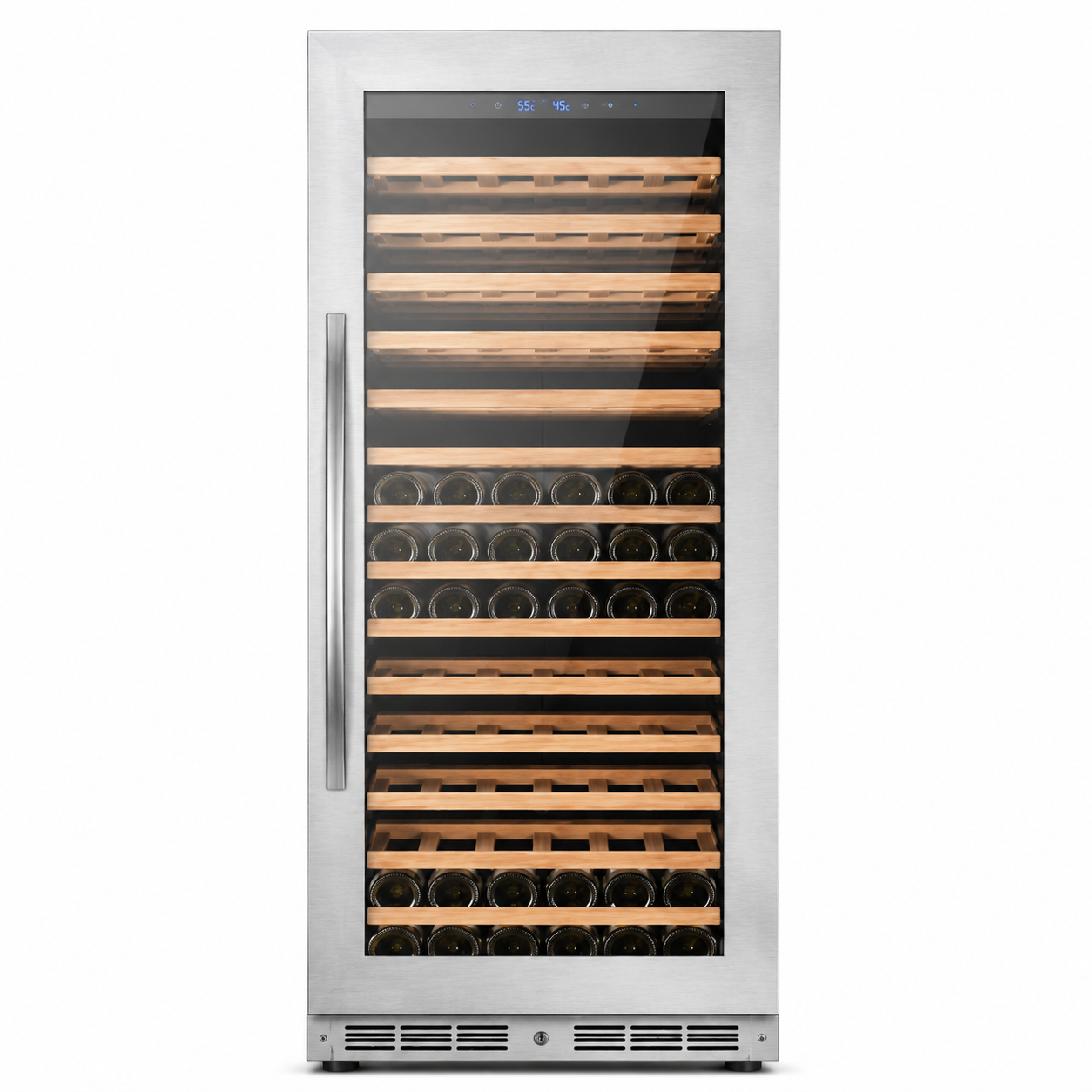 BALANS JC-350WS 325L Black Stainless Steel Wine Cooler | 75 Bottle Wine Refrigerator
