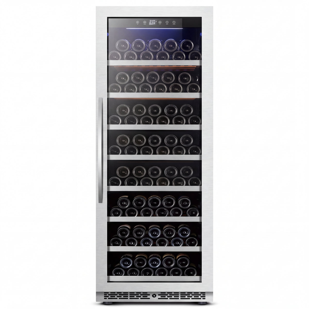 BALANS JC-465WS 110-Bottle Wine Refrigerator with Compressor Cooling and LED Lighting