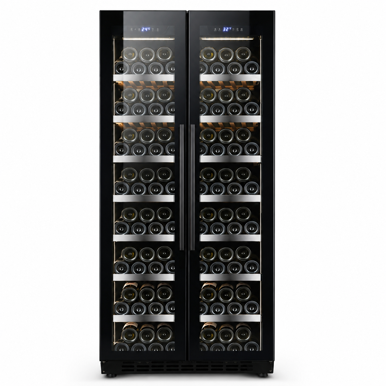 BALANS JC-608WDA Dual Zone Wine Cooler | 183 Bottle Stainless Steel Wine Cooler