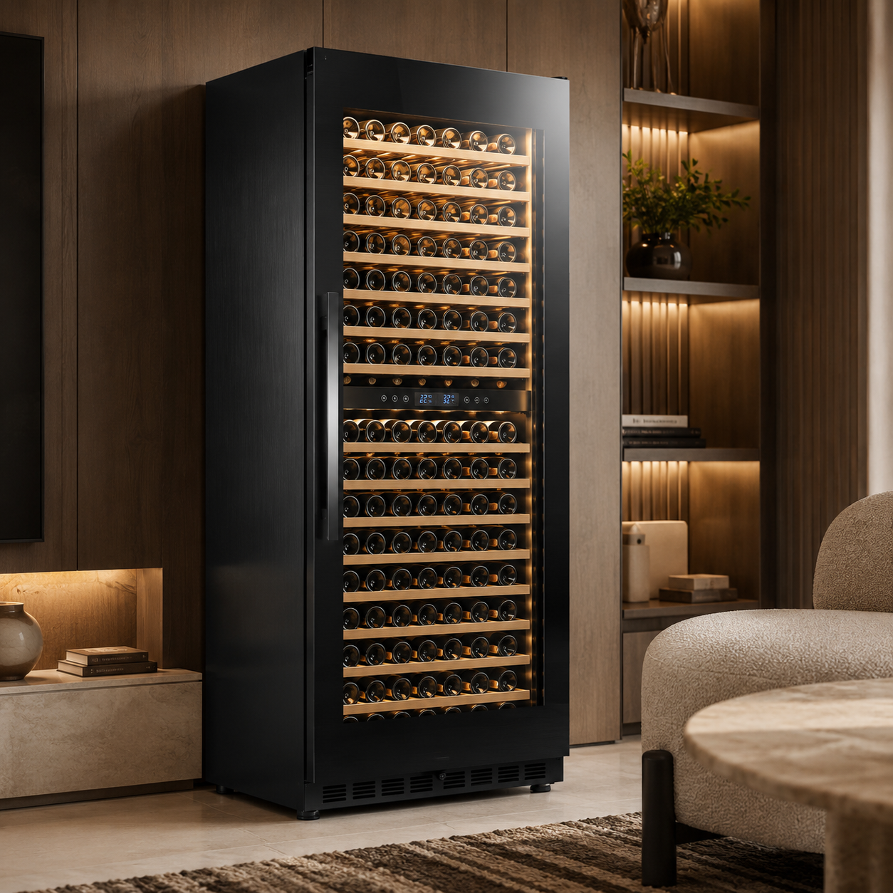 BALANS JC-608WD Dual Zone Wine Cooler | 183 Bottle Full Height Wine Cabinet