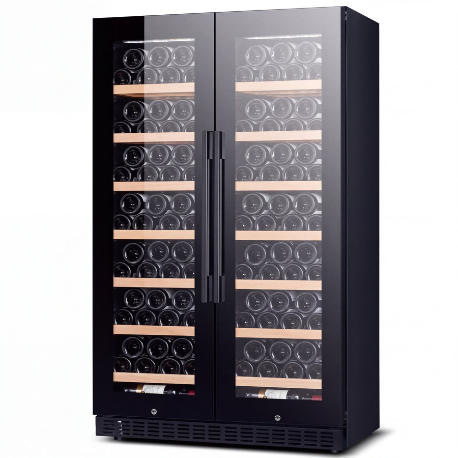 BALANS JC-635WD 300L dual zone wine cooler with double glass doors