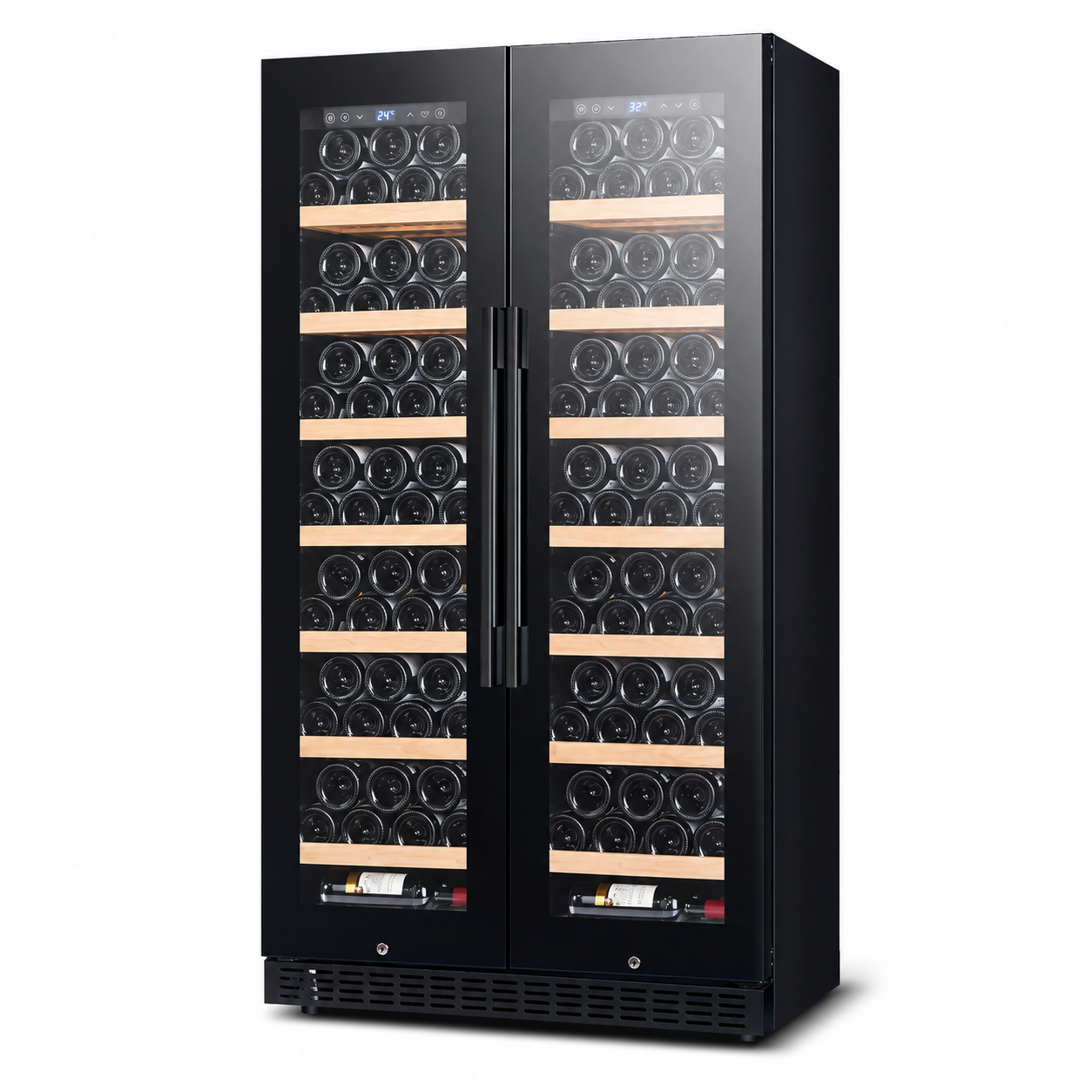 BALANS JC-635WD Dual Zone Wine Cooler | 300L 106 Bottle Double Door Wine Cabinet