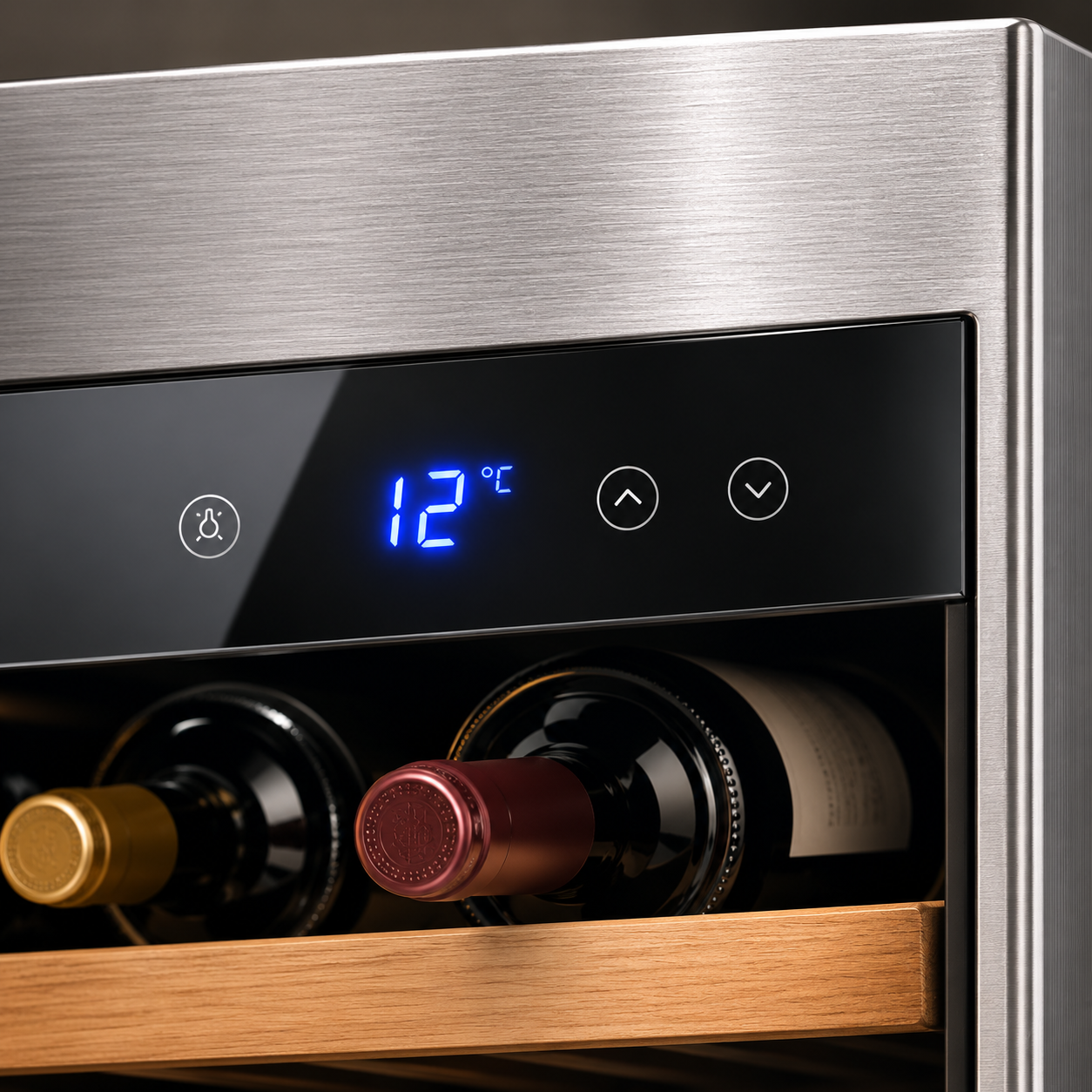 BALANS JC-140WD Premium Stainless Steel Dual-Zone Wine Cooler Refrigerator 45 Bottles with Low-E Glass Door