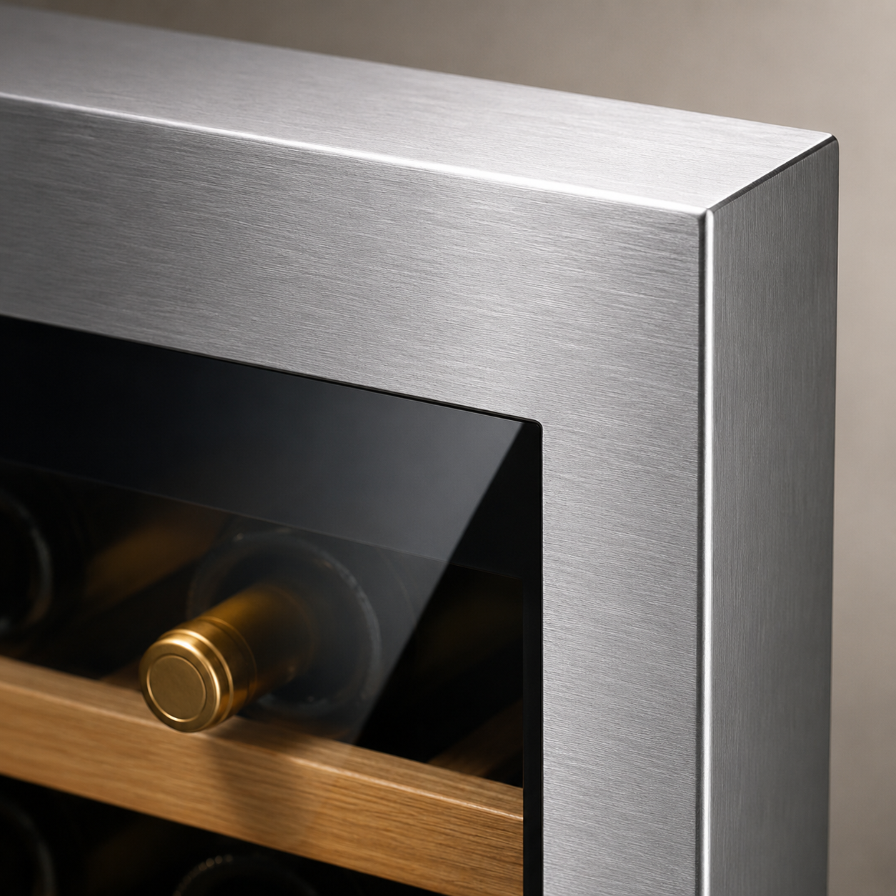 BALANS JC-68WS Built-In Wine Cooler Refrigerator 68L 20 Bottles Stainless Steel Compressor Cooling