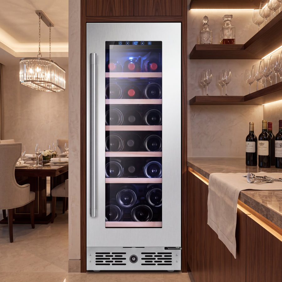 BALANS JC-68WS 68L 20 Bottle Built-In Wine Cooler | Compressor Wine Refrigerator