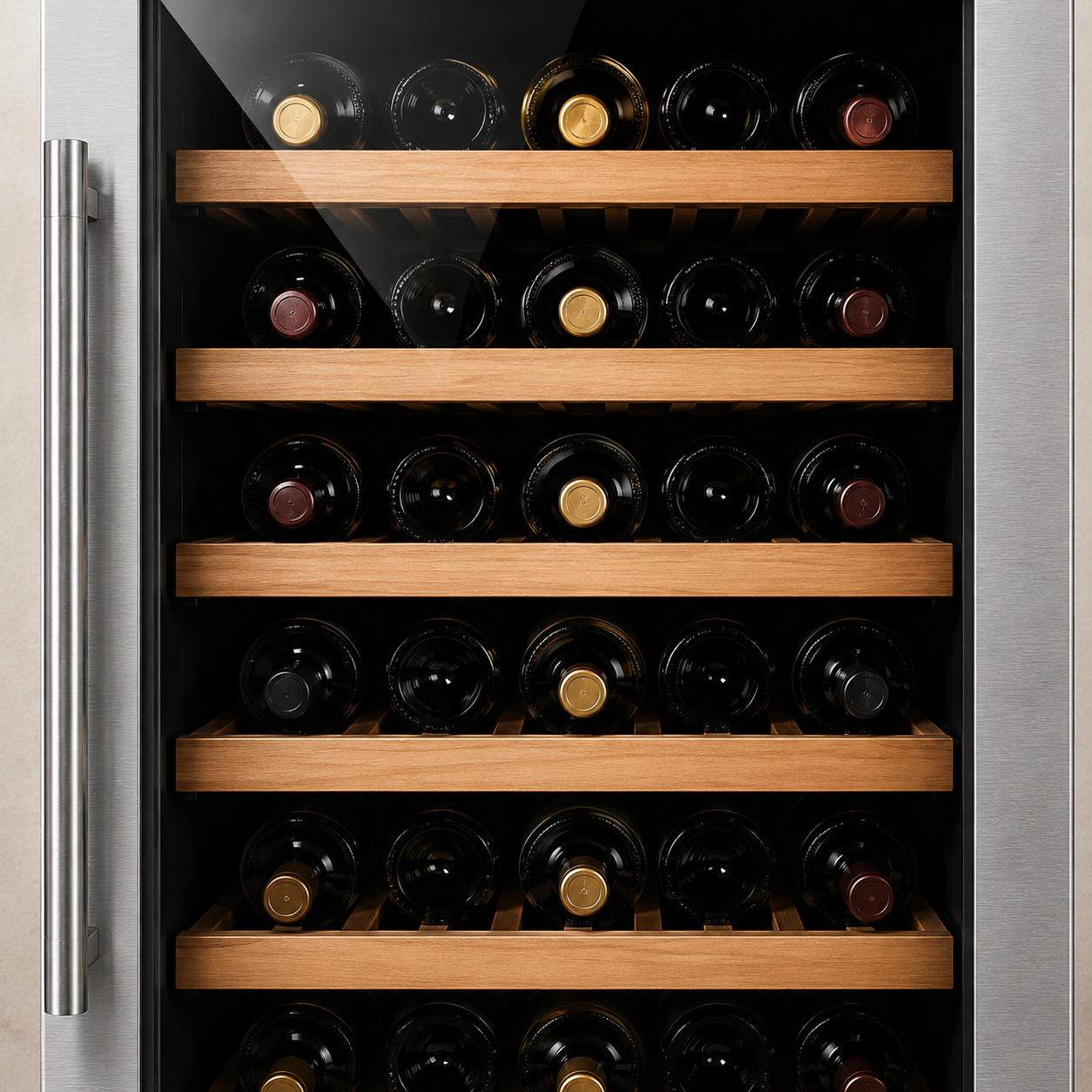 BALANS JC-345WS Stainless Steel Wine Cooler | 380L 68 Bottle Compressor Wine Refrigerator