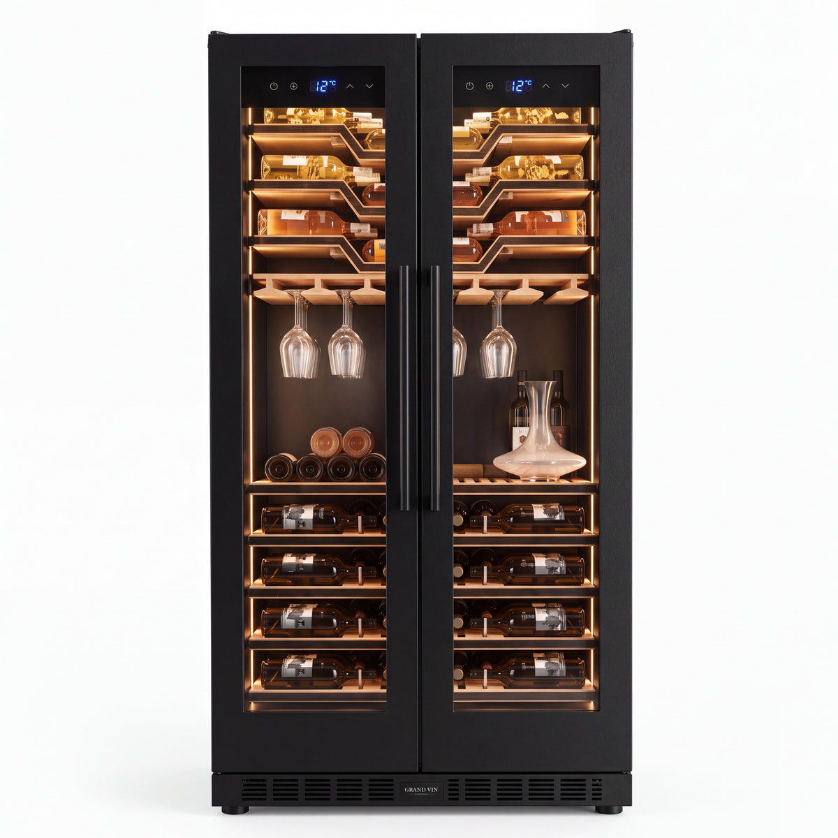 BALANS JC-735WSA 870L double-door wine refrigerator front view