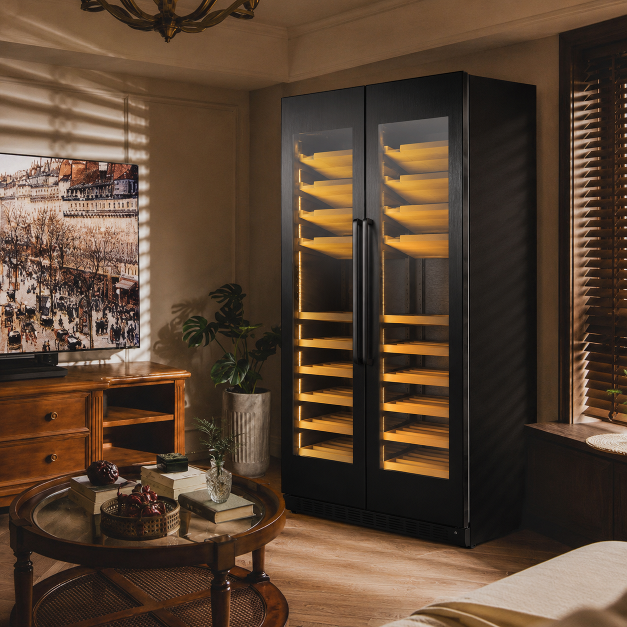BALANS JC-735WSA Double Door Wine Cooler | 870L 341 Bottle Large Capacity Wine Cabinet