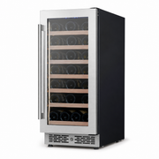BALANS JC-96WS Premium  Stainless Steel Wine Cooler Refrigerator 23 Bottles Built-In Storage
