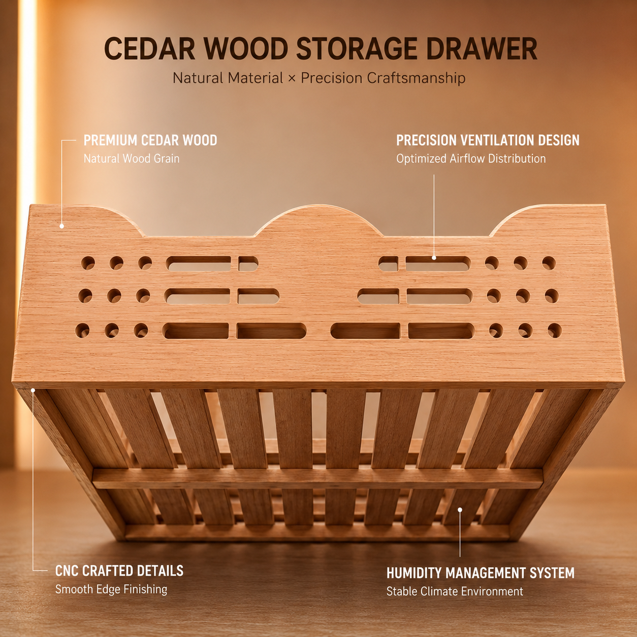 Balans BX-680 480-660L Spanish Cedar Humidor | 3,000-4,400 Count