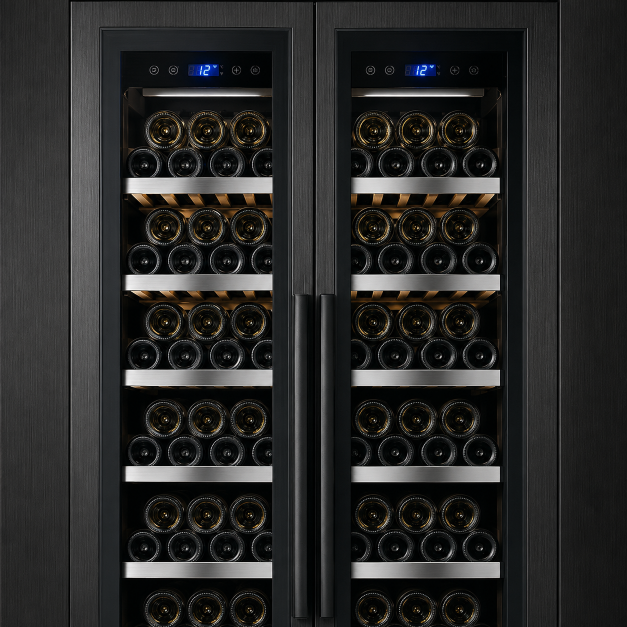 BALANS JC-608WDA Dual Zone Wine Cooler | 183 Bottle Stainless Steel Wine Cooler