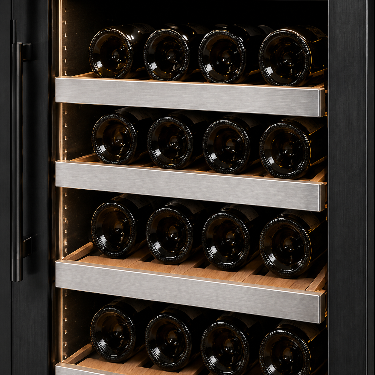 BALANS JC-465WT Black Triple Zone Wine Cooler | 508L 166 Bottle Wine Refrigerator