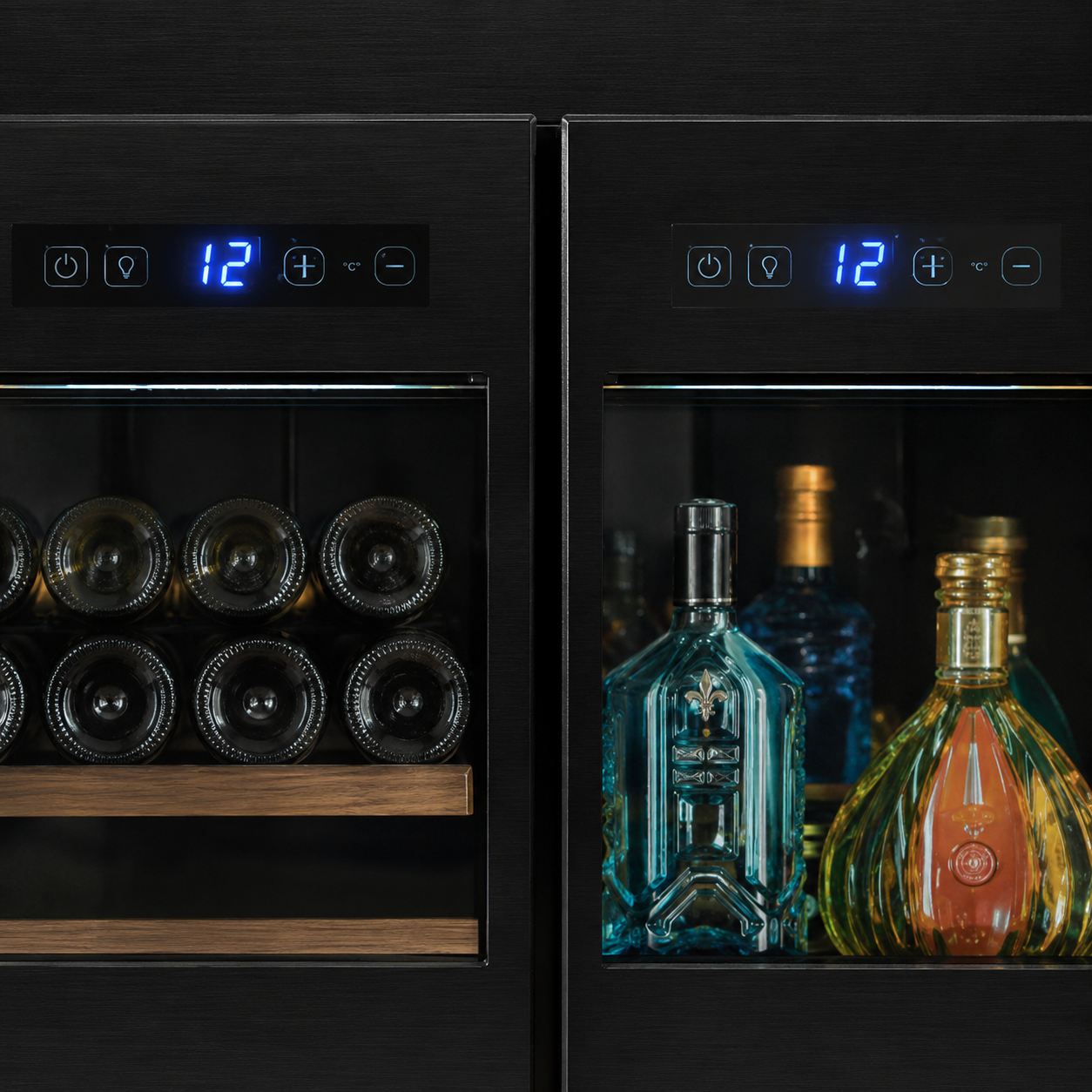 BALANS BJ-608WDA Dual Zone Wine & Beverage Cooler | 475L Built-In Cabinet
