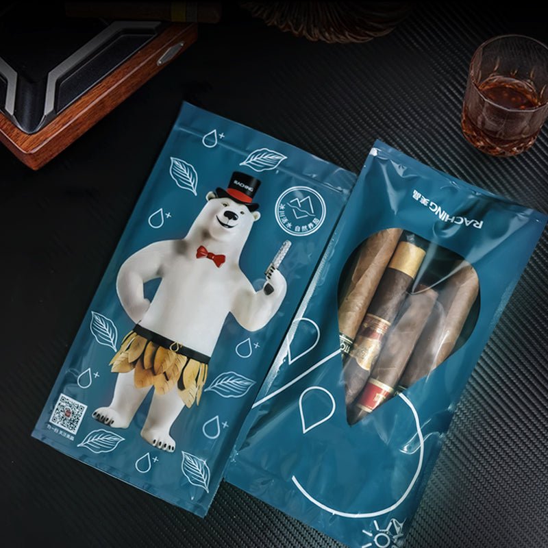 Raching Cigar Bear Humidified Travel Bag